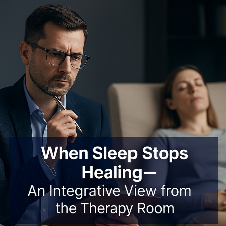 When Sleep Stops Healing — An Integrative View from the Therapy Room Feature image